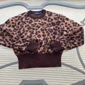 Polo Ralph Lauren Italian wool leopard sweater
